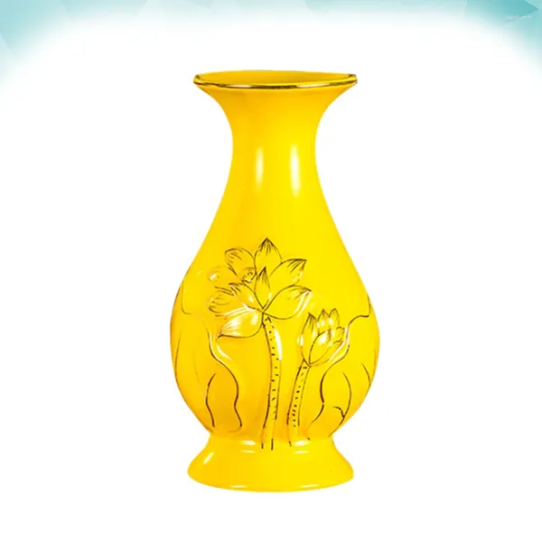 Vases Vase à fleurs en céramique Vintage chinois traditionnel Zen Pot conteneur porte-table Statue