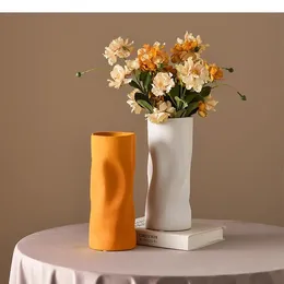 Vazen keramische vaas creatieve vouw lijnen bloem kleur handwerk ornamenten arrangement accessoires huizendecoratie