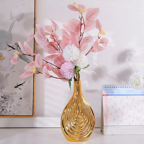 Vases Vase en céramique fleur affichage floral moderne chambre décor fleurs séchées artistique table à manger pièce maîtresse