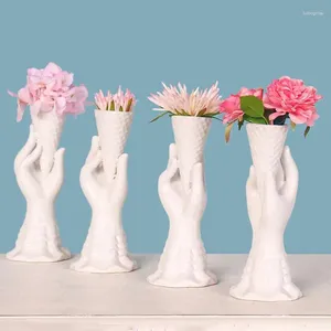 Vases en céramique Vase Home Decor Flower Pots Planter Banana Feuilleur de cuisine Décoration de restaurant créatif
