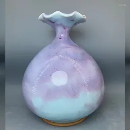 Vases en céramique vase glacée crack en porcelaine de porcelaine de porcelaine argent décoration intérieure floreros jarrones flore.