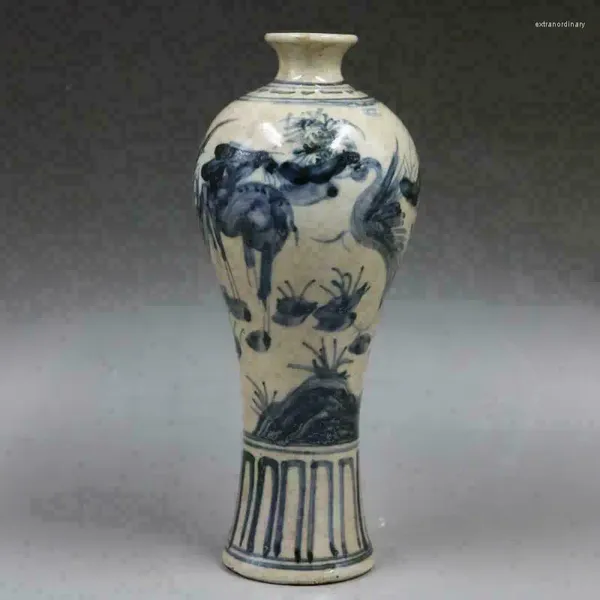 Vases Chinois Vieille Porcelaine Peinte À La Main Bleu Et Blanc Pulm Vase