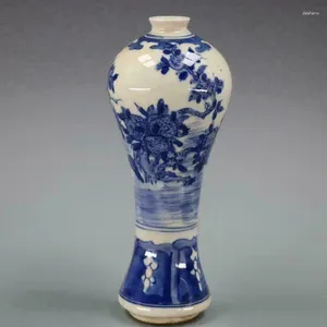 Vazen Chinese oude porselein vaas blauw en wit patroon mei fles