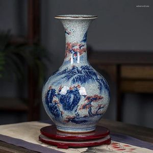 Vases Vases en céramique de style chinois Decoration maison Jingdezhen Flower Porcelain Céramique