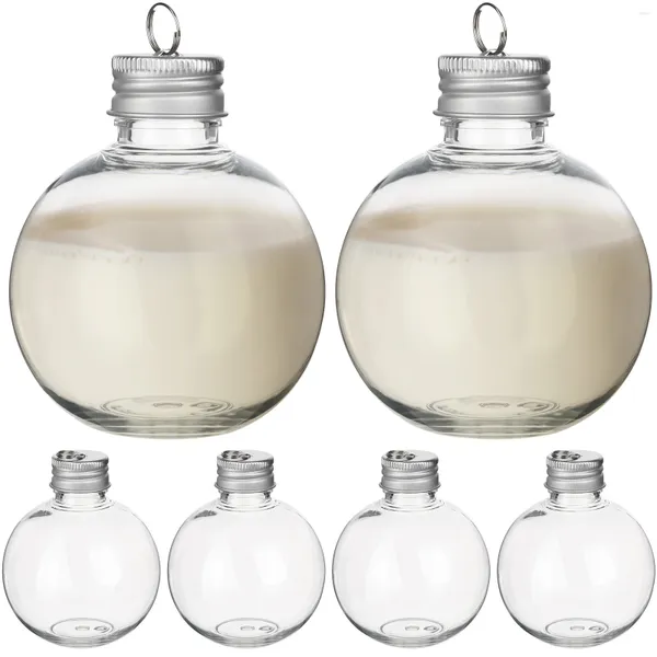 Vases ornement d'arbre de noël, bouteille d'eau rechargeable, pendentifs en forme d'ampoules, porte-bonbons, pendentif boule, décoration de fête à domicile