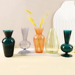 Vases Clear Glass Bud Vase Centerpieces Glasseam Flower Set Vrac Moderne Pour Fleurs Décor Minimaliste Réception De Mariage