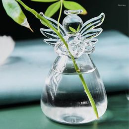 Vases Verre Glage Garde Mini ange planter Plant de fleurs Terrarium Container Décoration Ornements de table Vase