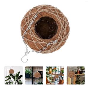 Vases Coconut Palm Panier suspendu Porche Classic Plant Plant Decor Home Decor Elegant Flower Corde Pot Flower Pot