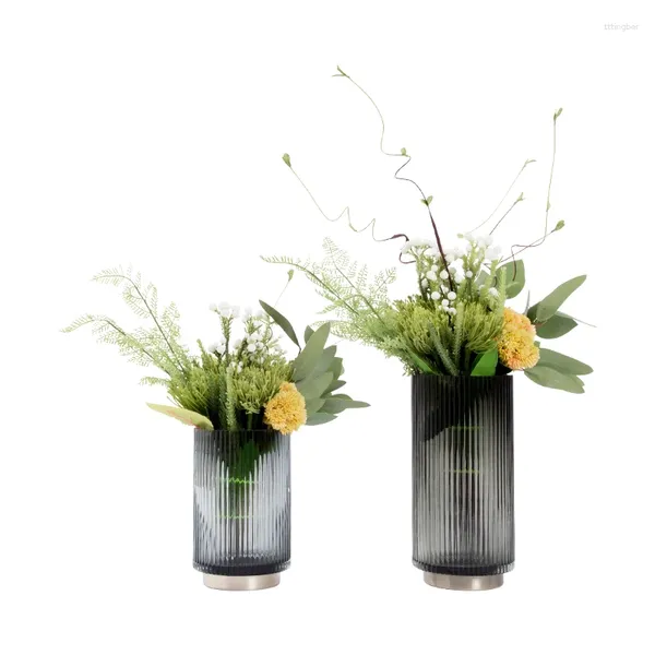 Vases Creative Artificial Flower Floral Designer Combination Ornements Console Décorations Soft Vase Vase Vase Home Decoration