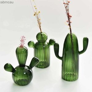 Vazen creatieve nieuwe cactus glasvormige vaas voor planten creatieve vaas home bureaublad decor transparante hydrocultuur planten vaas ambachten