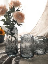 Jarrones creativos de estilo nórdico Light Glass Luxury Small Vase Simple Product Table Decoración