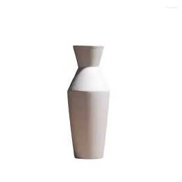Vazen Creative Simple Black and White Ceramic Vase Flower Arrangement Decoratieve ornamenten Geometrische vorm Speciaal gevormd
