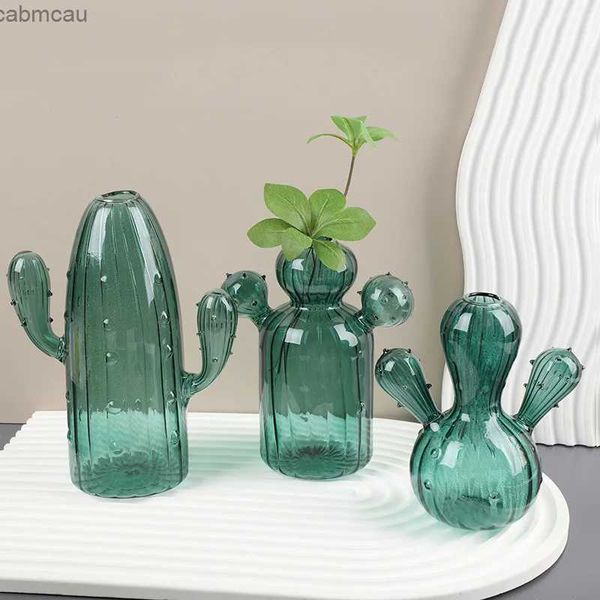 Vases Creative Transparent Glass Flowers Vase Vase Decorative Bottle for Flowers Ins Flowers Vase for Hydroponic Plantes Home Decoration