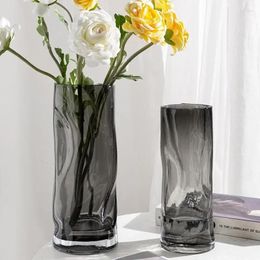 Vases Créativité Vase Vase Transparent Lignes de pliage
