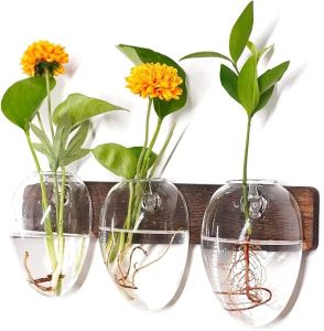 Vases Cucumi Glass Bud Set de 12 petits pour centres de table Vase Fleurs en vrac Table de mariage rustique ZZ