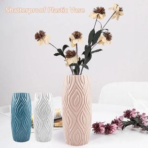 Vases Décoration Salon moderne Arrangement de fleurs Plante Pot Panier Vase en plastique incassable