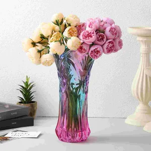 Vases Vase décoratif Chic verre bureau fleur et conteneur