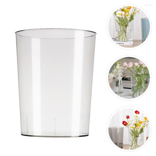 Vases dédiées seau de fleur de fleur plante en plastique plante en plastique transparent