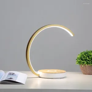 Vases lampe de bureau interrupteur tactile lampe de lecture avec chargement sans fil