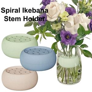 Vases Vases Durable Spiral Ikebana Tige Holder Bouquet Floral Arrange Silicone pour arrangement de fleurs
