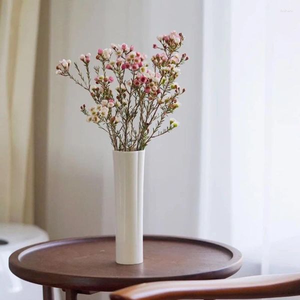 Vases Elegant Vase Ornement Original Modern Round Home Decor Céramic Wedding Outdoor Garden minimaliste blanc Floreros Room