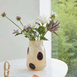 Vazen elegant vaas ornament origineel buiten moderne ronde huisdecor porselein porselein uniek Europese tafelontwerp florero kamer