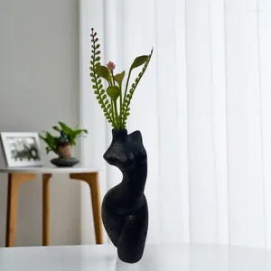 Vases Europe et les États-Unis Style Creative Art Art Vase Human Body Shape Decoration Decoration Salon Room
