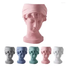 Vases Style européen Sculpture en céramique Bow Petit garçon Simple Fleur Ornement Coloré Vase sec pour la décoration intérieure