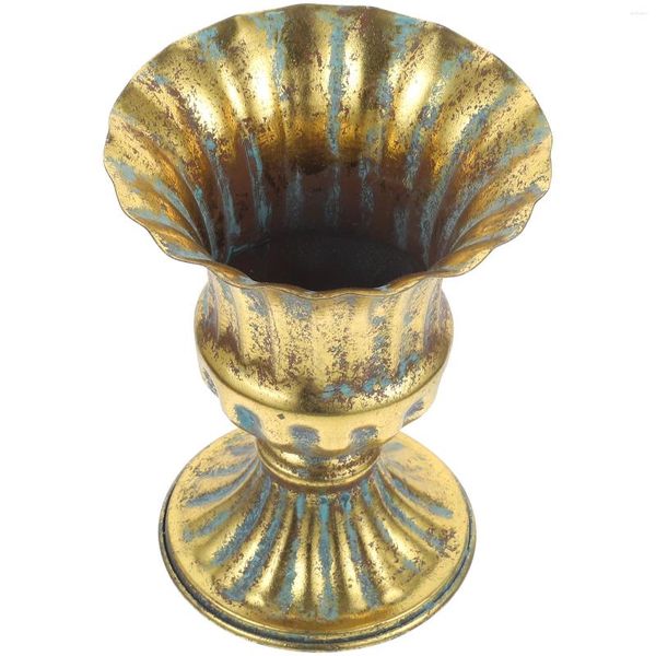 Vases Style européen Bureau Fleurs Sèches Vase Petite Trompette Urnes Fer Rétro Pot De Fleurs