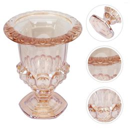 Vases Style européen Vase Vase High Glass Decorative Flower Gold Table Table Dorations Candlestick Ornement Office Country Wedding