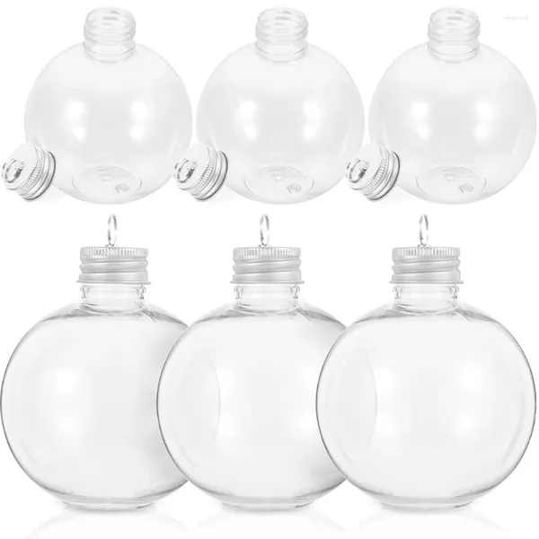 Vases sphères en plastique remplies de Noël bouteille sphérique Bottes de lait portables