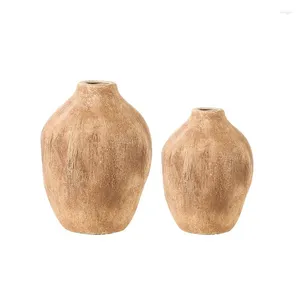 Vases Flolenco Wabi-sabi Style Vase Intérieur Table Décoration Fleur Rustique Ornement Céramique Pour La Décoration Intérieure