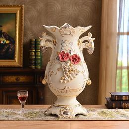 Vases Vase Vase Decoration Arrangement de florais salon Ceramics High Home TV Cabinet Neo Chinese Style