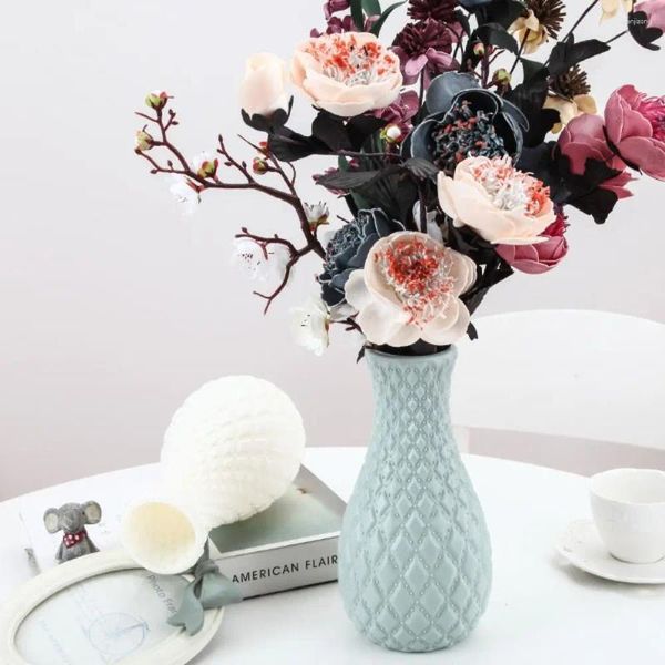 Vases Flower Art Living Room Decoration Simple Boulling Container Pot Pot Hydroponic Vase Ornements de bureau