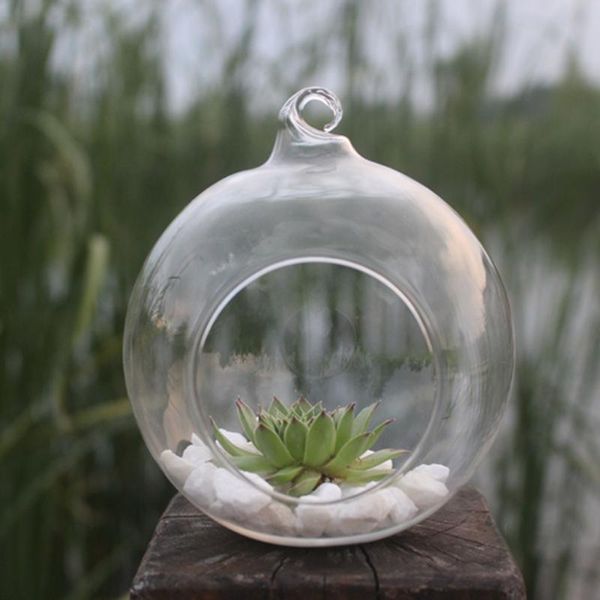 Jarrones de flores, jarrón colgante, maceta de cristal, contenedor de terrario para plantas, decoración de boda para el hogar, soporte al por mayor y gota # P2