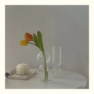 Vazen Bloemvaas voor modern huisdecorglas Glas rustieke tafel van tafel terrarium tafeltje ornamenten decoratief Noords