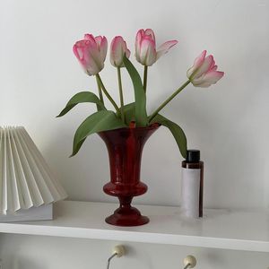 Vazen bloemenvaas voor moderne woninginrichting glas rustieke terrarium planten tafel ornamenten gedroogd negisch