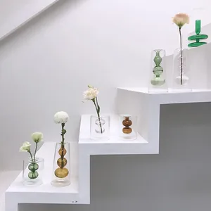 Vases Vase à fleurs pour décoration de table salon décoratif moderne table Terrarium conteneurs en verre