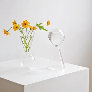 Vases Vase à fleurs pour la table de table Decoration Planteur Planteur Tablet Terra Terrarium Verre Conteneurs faits à la main faits à la main