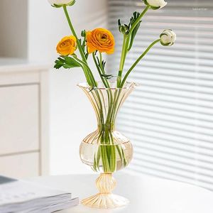 Vases vase à fleurs pour décoration de table salon décoratif ornements de rose plante à la main