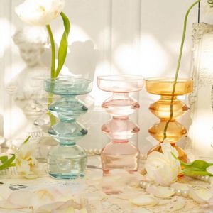 Vazen Bloemvaas voor tafel Decoratie Woonkamer Glas Planter Tabletop Terrariumcontainers Handgemaakte Noordse vas