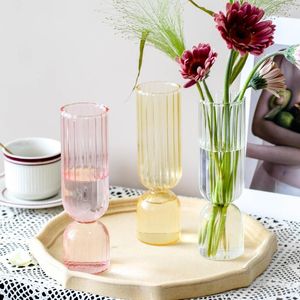 Vases Fleur Vase Pour Table Décoration Salon Verre Fleur De Table Terrarium Conteneurs À La Main Mariage