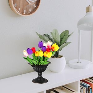 Vazen Bloempot Klassieke Urn Planter Vintage Retro Waterkoker Ijzeren Vaas Potten Zwart Rustiek Cilinder Tafelblad