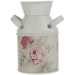 Vases Vase français Bureau Décorations de mariage Jardinière en métal pour porte-fleurs décoratif en fer à la maison