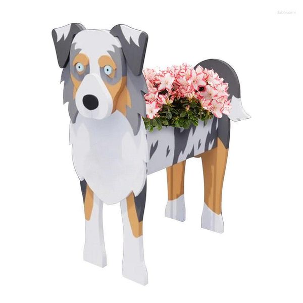 Vases jardin chien forme Pot de fleur planteur plante succulente conteneur stockage dessin animé Pots