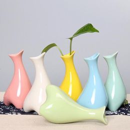 Vases jardin décoration de la maison bouteille d'aromathérapie de table plante en céramique irrégulière pour cadeau de noël artisanat t4 230701