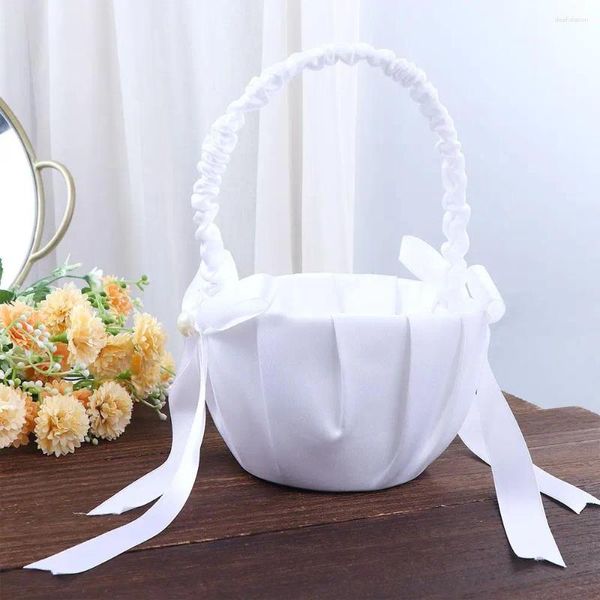 Vases Gift Ribbon Western Wedding Bouquet Candies Container Fleur Fleur Basket Fourniture Decor Party