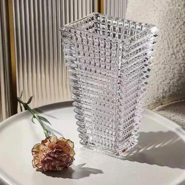 Vases Verbe Vase Nordic Small Transparent Interior Clear Design Fleurs Luxury Infeites Decorativo Office Décoration