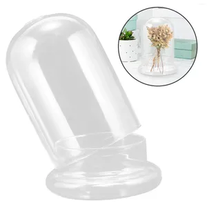 Vases Glass Dome Base Matchs Cloche Covers Clear Flower Craft Bureau DesCORS DÉCORS Affiché