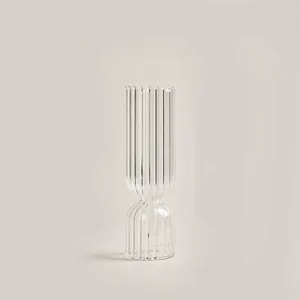 Vases Vase à fleurs en verre pour la décoration de la maison, ornements de table de Terrarium décoratifs, bougeoir de plantes séchées